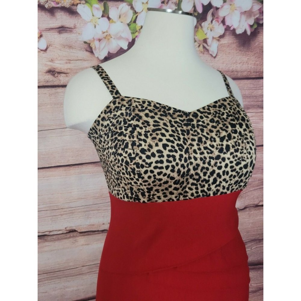 Torrid Womens Dress Bodycon Leopard Animal Print Plus Size 16 - Picture 3 of 11